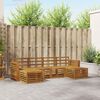 vidaXL Zestawy sof 6 pcs Naturalny Lite Drewno Akacji