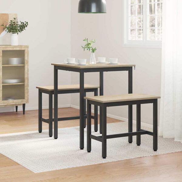 vidaXL Stoły do jadalni METAL