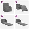 vidaXL Sofa Bed Ciemnoszary 65 x 80 x 83 cm Aksamit