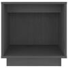 vidaXL Szafki nocne, 2 szt., szare, 40x30x40 cm, lite drewno sosnowe