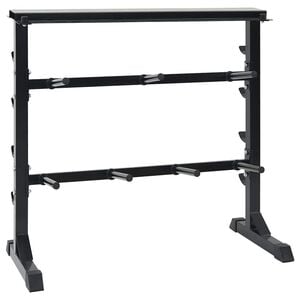 vidaXL Stojak na hantle Czarny 99 x 45 x 95,5 cm