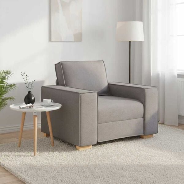 vidaXL Sofa Fotel Taupe 100x78x84 cm Tkanina