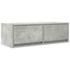 vidaXL Szafka RTV Betonowa Szara 80x31x25,5 cm Drewno klejone