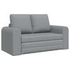 vidaXL Sofa Rozkładana z funkcją ł&oacute;żka Jasnoszary 148 x 71 x 83 cm