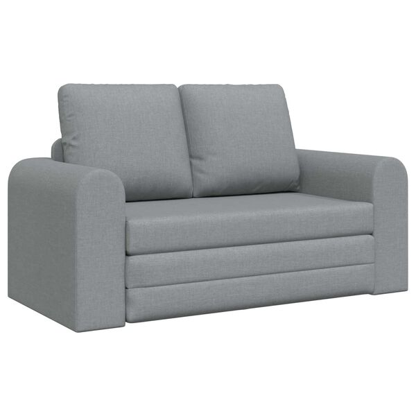 vidaXL Sofa Rozkładana z funkcją ł&oacute;żka Jasnoszary 148 x 71 x 83 cm