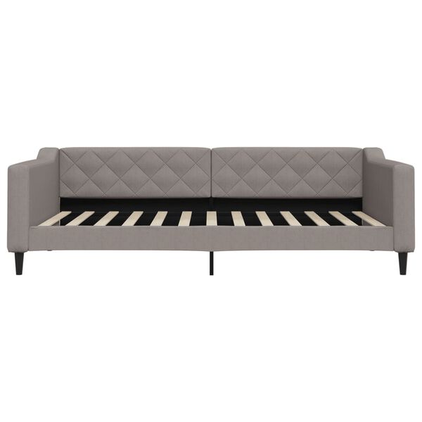 vidaXL Sofa z funkcją spania, kolor taupe, 100x200 cm, obita tkaniną