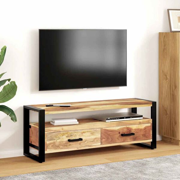 vidaXL Szafka pod TV, 120x35x45 cm, drewno z miodowym wykończeniem