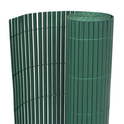 vidaXL Dwustronne ogrodzenie ogrodowe, PVC, 90x300 cm, zielone