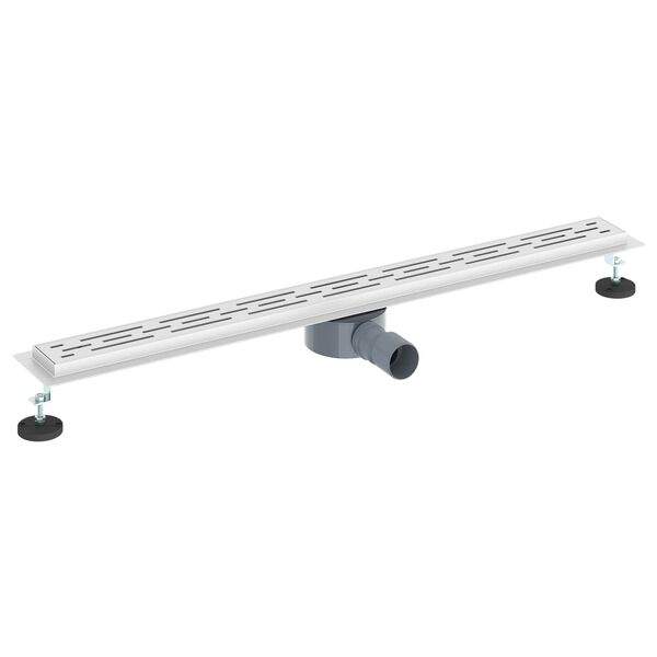 vidaXL Odpływ prysznicowy z szklaną pokrywą i syfonem 360&deg; 90 cm