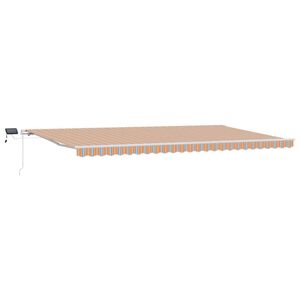 vidaXL Markiza wysuwana Wielokolorowe 600 &times; 300 cm Tkanina i aluminium