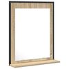 vidaXL Lustro łazienkowe z p&oacute;łką Z lustrem Czarny 50 x 12 x 60 cm