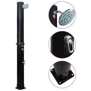 vidaXL Ogrodowy prysznic solarny z końcówką prysznicową i kranem, 40 L