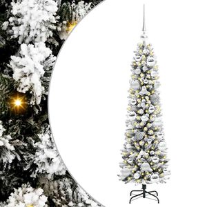 vidaXL Sztuczna choinka Biały 120 cm PVC, Metal i Plastik