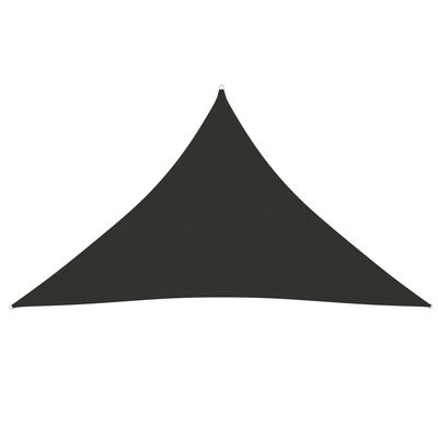 vidaXL Żagiel ogrodowy, tkanina Oxford, trójkąt, 3x3x4,24m, antracyt