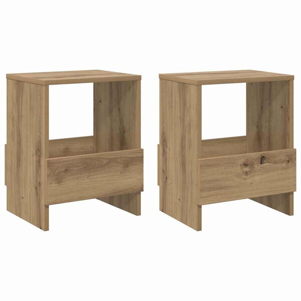 vidaXL Regał na gazety 2 pcs Dąb rzemieślniczy 35 x 30 x 45 cm