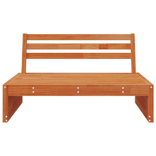 vidaXL Sofa Środkowa do Ogrodu Lite drewno sosnowe Woskowy Brąz