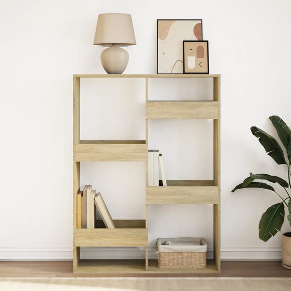 vidaXL Regał, dąb sonoma, 100x33x135 cm, materiał drewnopochodny