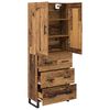 vidaXL Highboard Stare drewno 69,5 x 34 x 180 cm