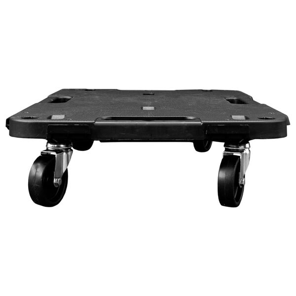 vidaXL W&oacute;zek transportowy, czarny, 58x38x12 cm, PP