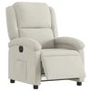 vidaXL Elektryczny fotel rozkładany, kremowy, obity aksamitem