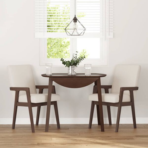 vidaXL Krzesła do jadalni z poduszkami 2 szt. lite drewno gumowe