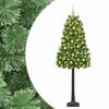 vidaXL Sztuczna choinka na zawiasach z bombkami 120 cm 150 LED