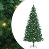 vidaXL Sztuczna choinka z podstawą Zielony 300 cm PVC, Metal i Plastik