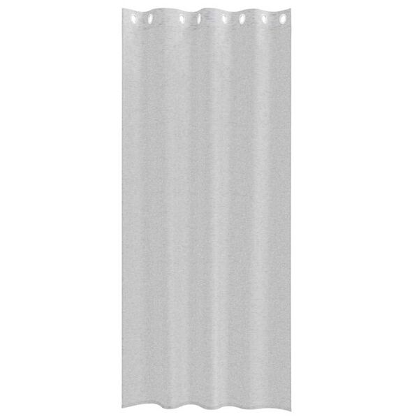 vidaXL Firany Voile 2 pcs Jasnoszary 245 x 140 cm Poliester