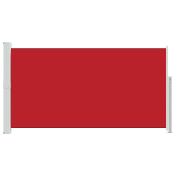 vidaXL Wysuwana markiza boczna na taras, 170 x 300 cm, czerwona
