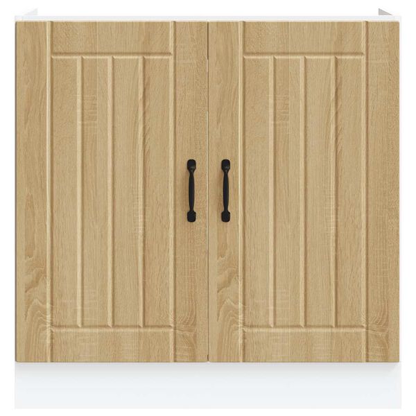 vidaXL Szafka dolna zlewu „Lucca” Dąb Sonoma Drewno klejone