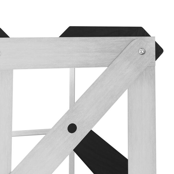 vidaXL Stojak na 72 butelki wina, czarny, lite drewno sosnowe