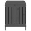 vidaXL Skrzynia ogrodowa, szara, 115x49x60 cm, lite drewno sosnowe