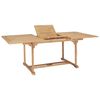 vidaXL Rozkładany st&oacute;ł ogrodowy, 150-200x100x75 cm, lite drewno tekowe