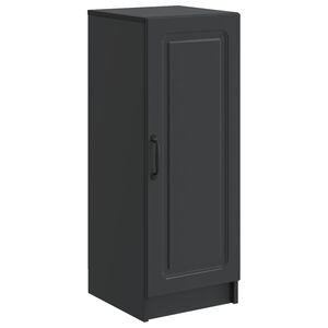 vidaXL Bufet Czarny 33 x 34,5 x 87 cm Drewno inżynieryjne