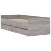 vidaXL Rama ł&oacute;żka z szufladami, szary dąb sonoma, 100x200 cm