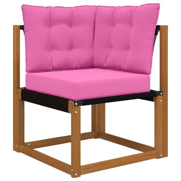 vidaXL Poduszka do sofy na zewnątrz 3 pcs R&oacute;żowy Poliester