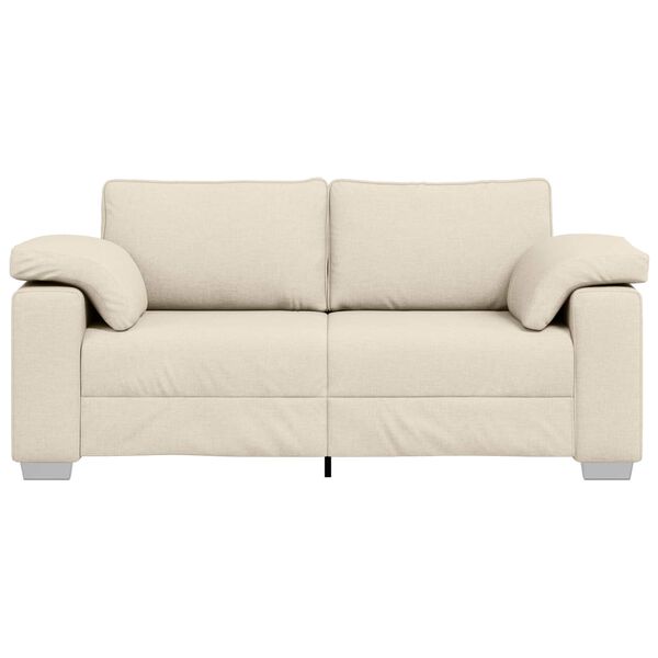 vidaXL Sofa Beżowy 180 x 80 x 82 cm Tkanina lniana