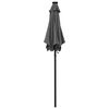 vidaXL Parasol ogrodowy z LED, antracytowy, 200x211 cm, aluminium
