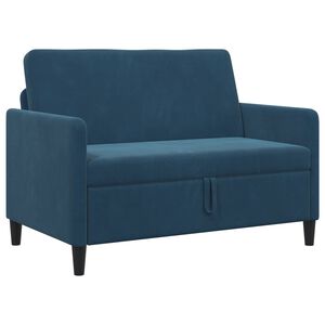 vidaXL Sofa z miejscem do przechowywania niebieski 122 x 78 x 87 cm
