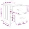 vidaXL Szafka nocna HAMAR, miodowy brąz, 40x35x44,5 cm, drewno sosnowe