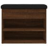 vidaXL Ławka na buty, brązowy dąb, 62x32x50 cm