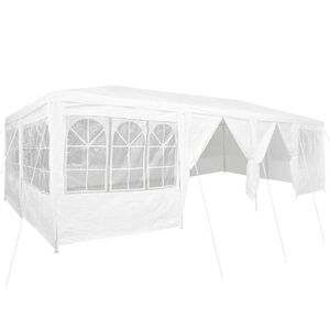 vidaXL Namiot Imprezowy Biały 800 x 400 x 266 cm Polietylen