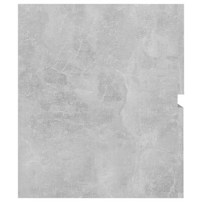 vidaXL Szafka pod umywalkę, szarość betonu, 60x38,5x45 cm, płyta