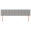 vidaXL Zagł&oacute;wki, jasnoszare, 160x5x78/88 cm, tkanina