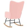 vidaXL Fotel bujany R&oacute;żowy Tkanina sherpa