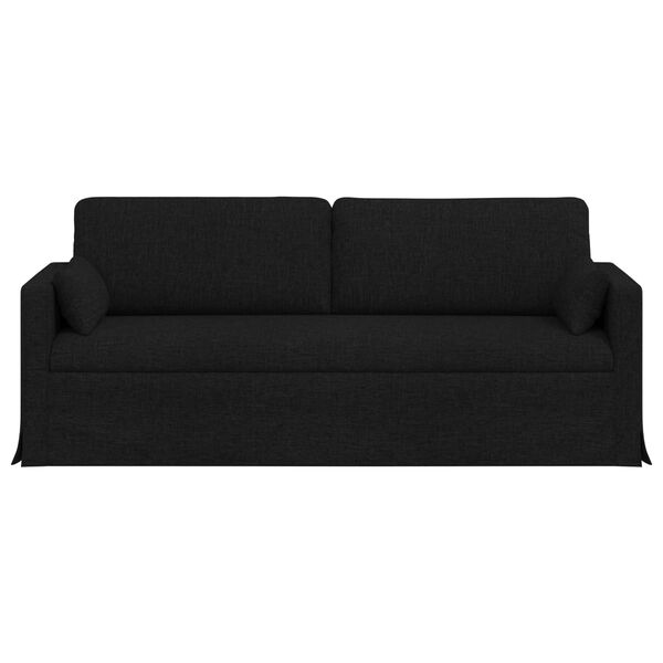 vidaXL Sofa 180cm Czarny Metal