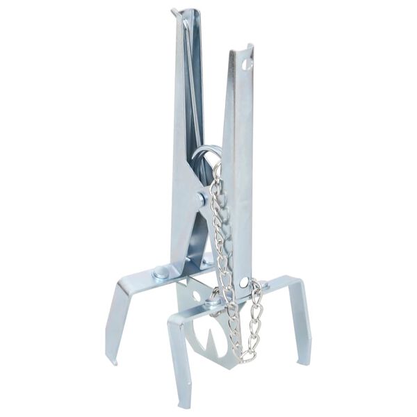 vidaXL Pułapki na krety, 4 szt., srebrne, galwanizowana stal