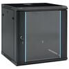 vidaXL Szafki sieciowe Czarny 600 x 600 x 640 mm Stal