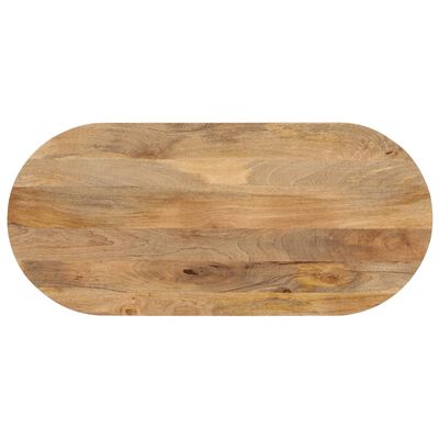 vidaXL Blat stołu, 80x40x3,8 cm, owalny, lite drewno mango