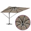vidaXL Parasol plażowy Ciemnoszary 286 x 285 x 270 cm Aluminium